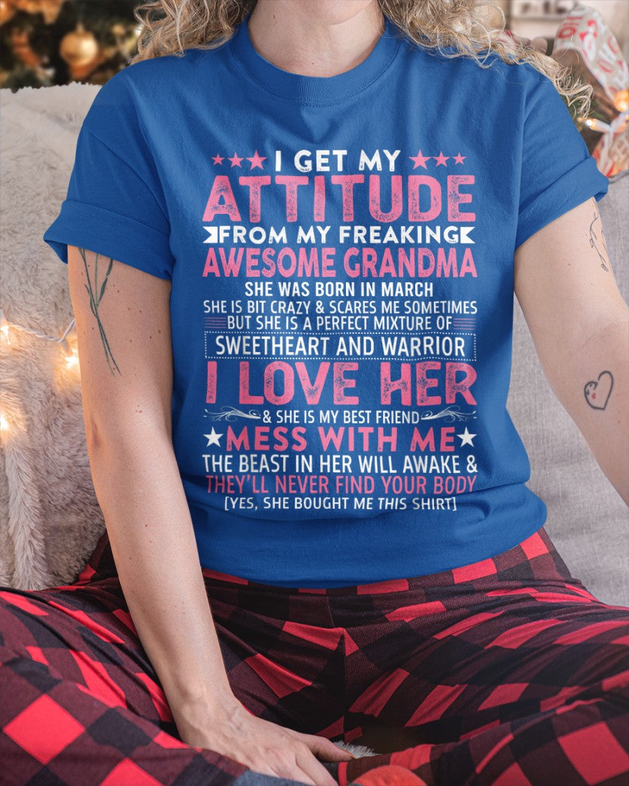 I GET MY ATTITUDE FROM MY GRANDMA MARCH EDITION – FROM GRANDMA TO GRANDDAUGHTER NGHL03 (SKU07-163-03)