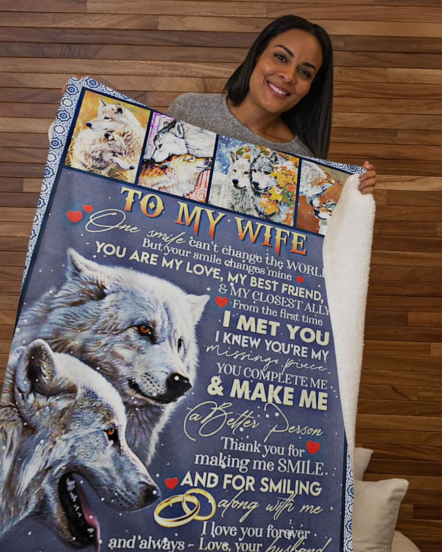 Special Gift For Your Wife Blanket - From Husband
