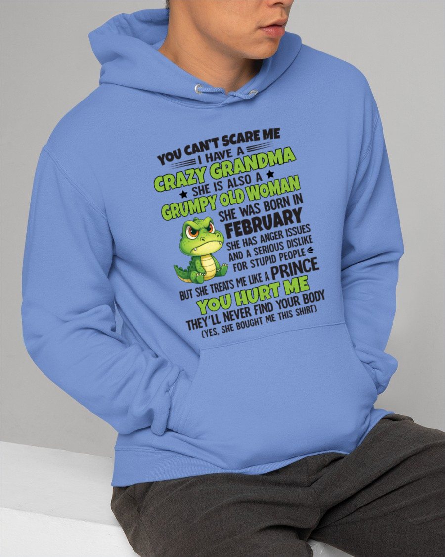 FEBRUARY - YOU CAN'T SCARE ME - FOR GRANDSON - GIFT FROM GRANDMA - NGHL02 (SKU09-85-02)
