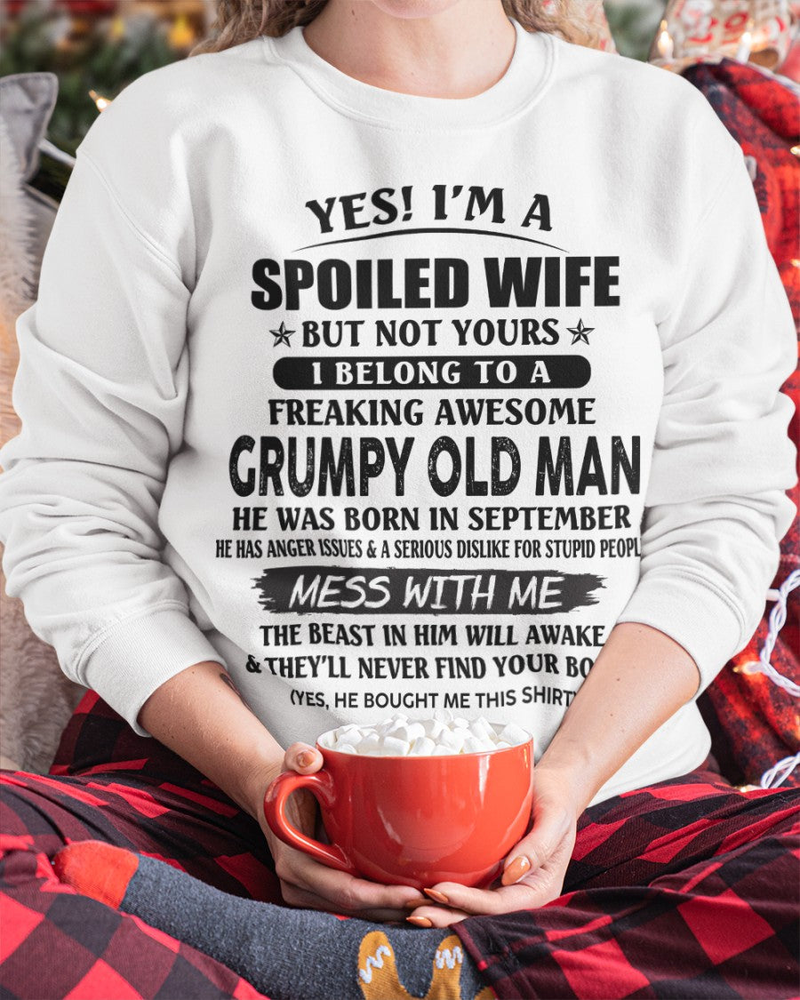 Grumpy Old Man September – Perfect gift for wife From Husband – NGHL09 (SKU08-63-09)
