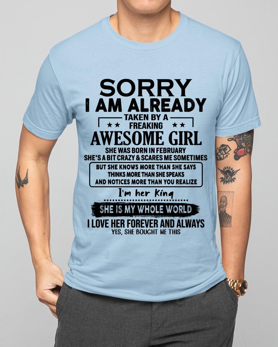 February - Awesome Girl born in February - Special gift for your boyfriend - From Wife NGHL02 (SKU.AT16)