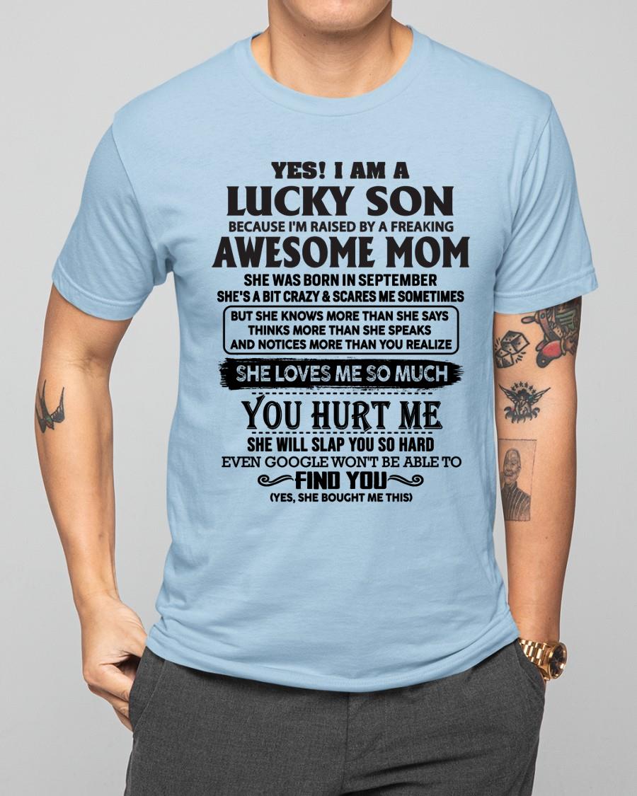 September - Yes! I'm A Lucky Son - Perfect gift for your son (SKU-LKW-09)