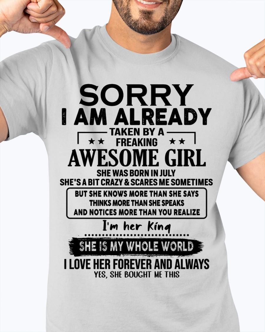 July - Awesome Girl born in July - Special gift for your boyfriend - From Wife NGHL07 (SKU.AT16)