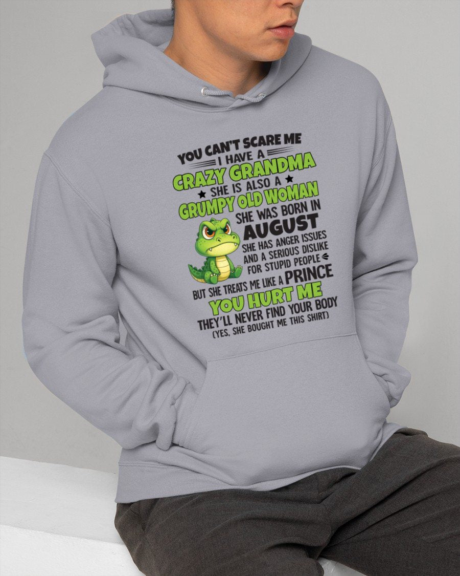 AUGUST - YOU CAN'T SCARE ME - FOR GRANDSON - GIFT FROM GRANDMA - NGHL08 (SKU09-85-08)
