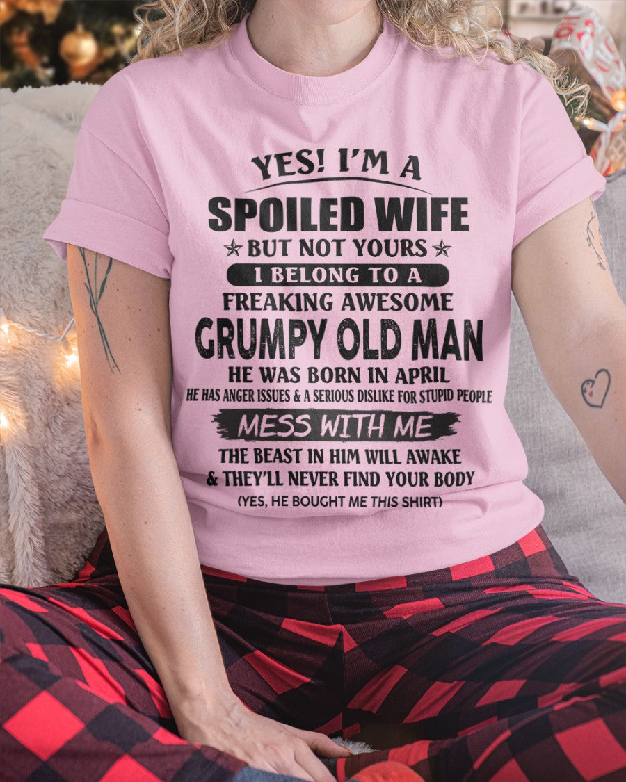 Grumpy Old Man April – Perfect gift for your wife From Husband – NGHL04 (SKU08-63-04)