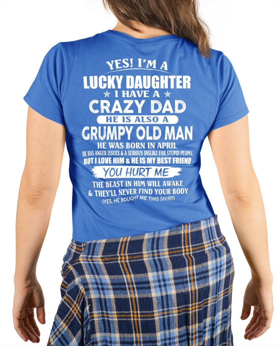 April - Awesome Grumpy Old Dad - Special gift for your daughter From Dad - NGHL04 (SKU10-50-04)