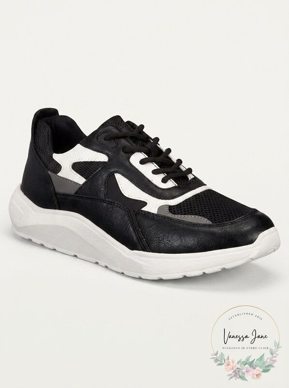 Kingside Mens Phillip Dad Sneakers Mens Shoes Black/White Size 12M