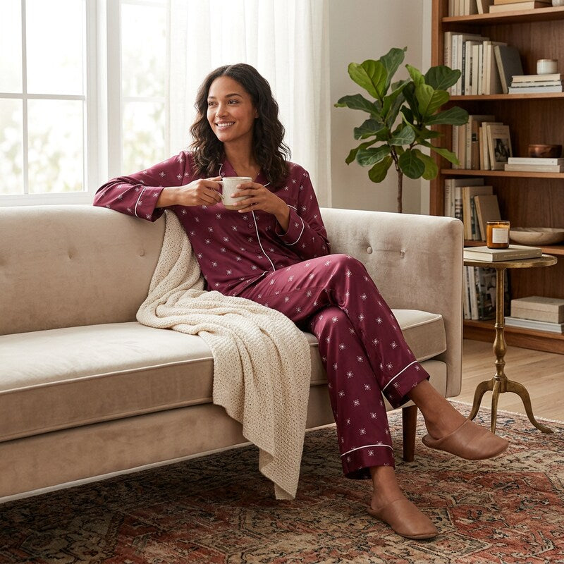 Alfani Women's Satin Pajama Pants, Size Medium