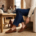 American Rag Cammie Penny Loafers, Cognac Suede, Size 10