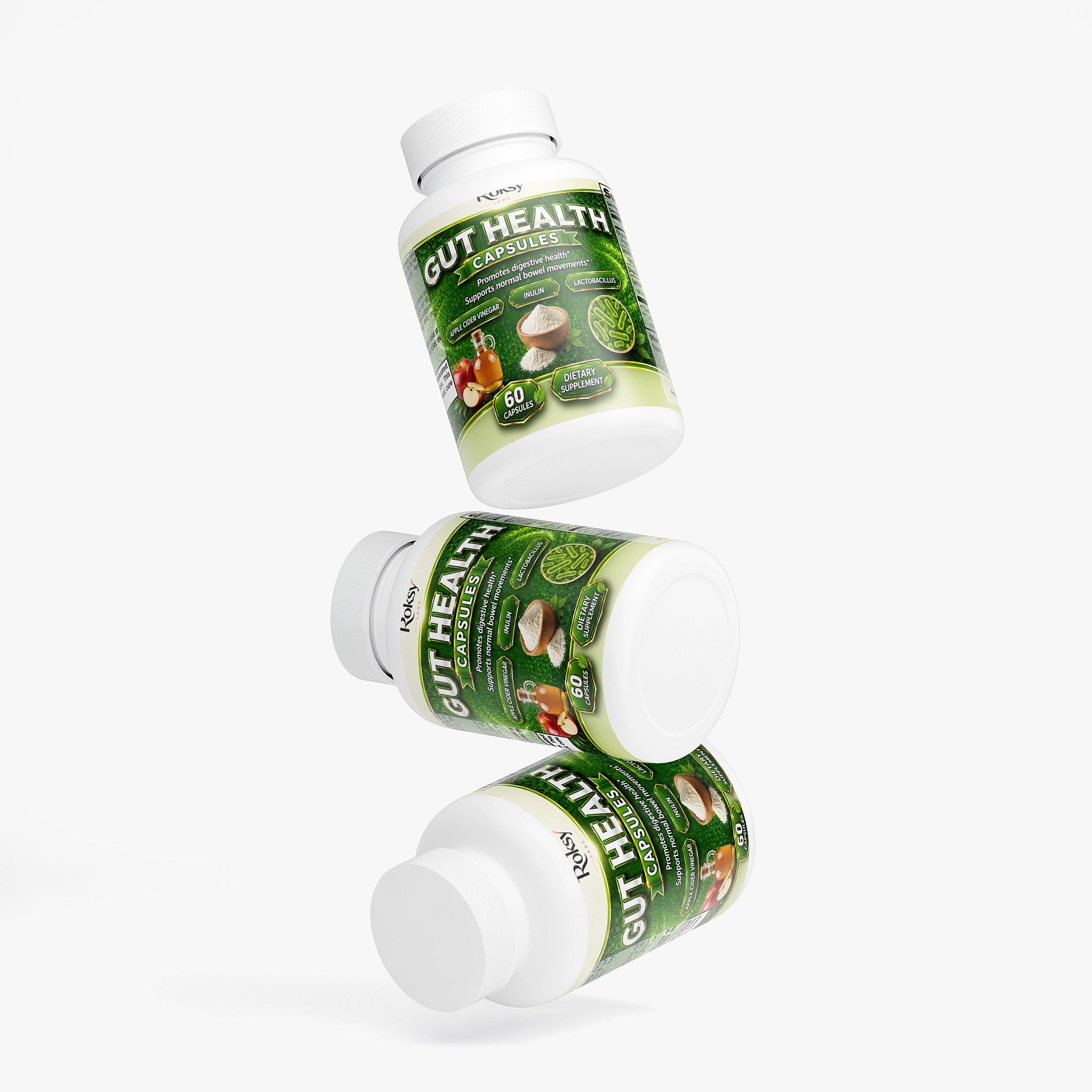 Gut Health and Probiotics Digestive Support 60 Capsules