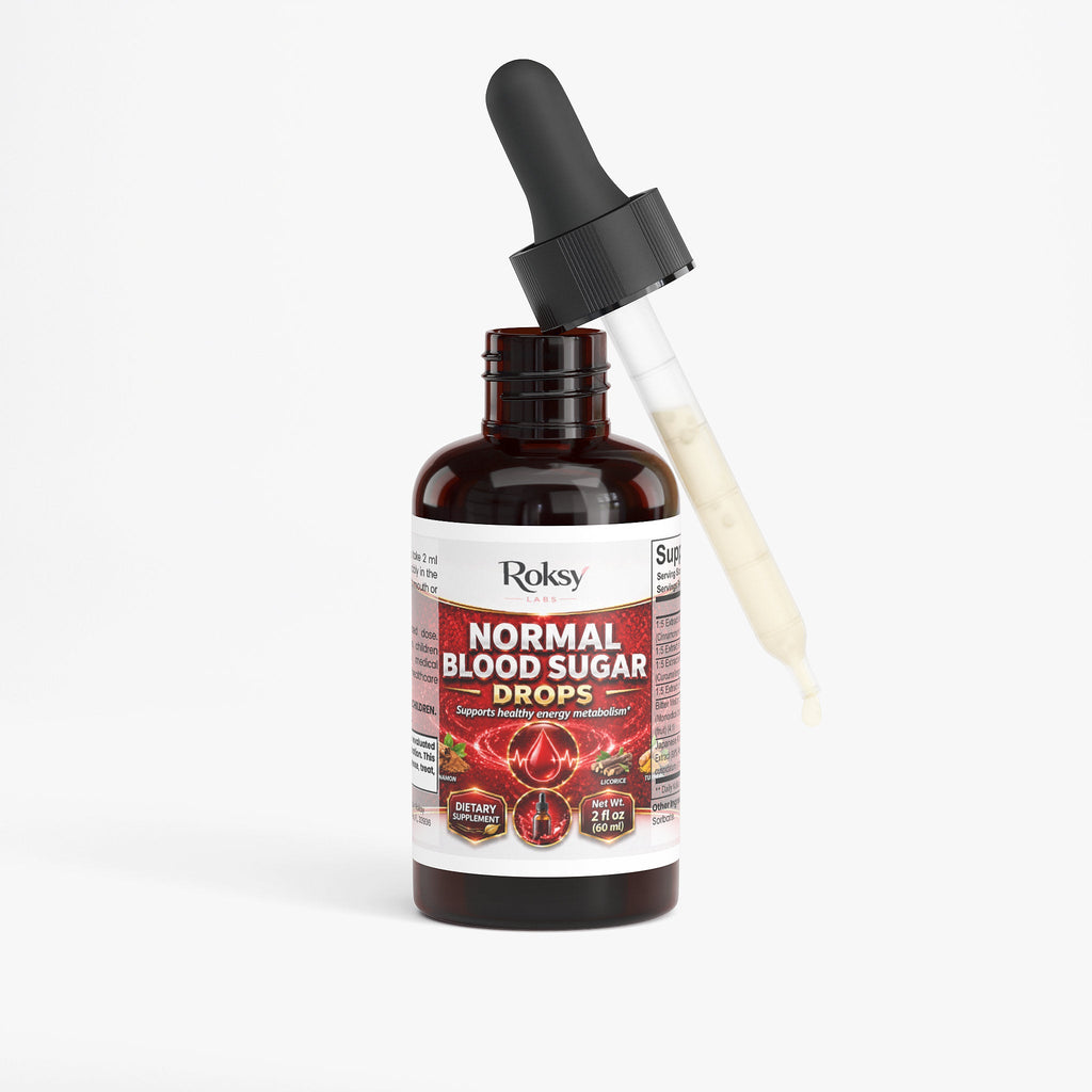 Normal Blood Sugar Drops | Glucose Control and Healthy Metabolism | Cinnamon Bitter Melon Turmeric | 2 fl oz