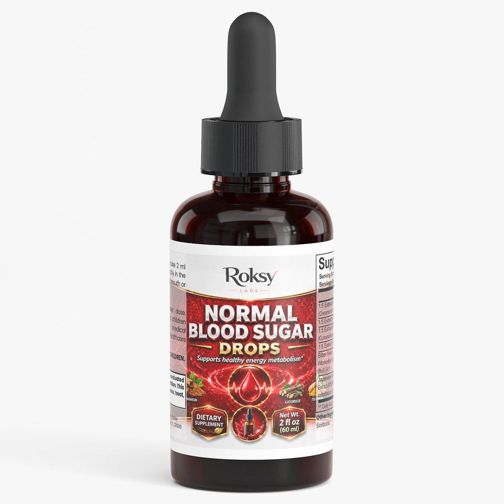 Normal Blood Sugar Drops | Glucose Control and Healthy Metabolism | Cinnamon Bitter Melon Turmeric | 2 fl oz