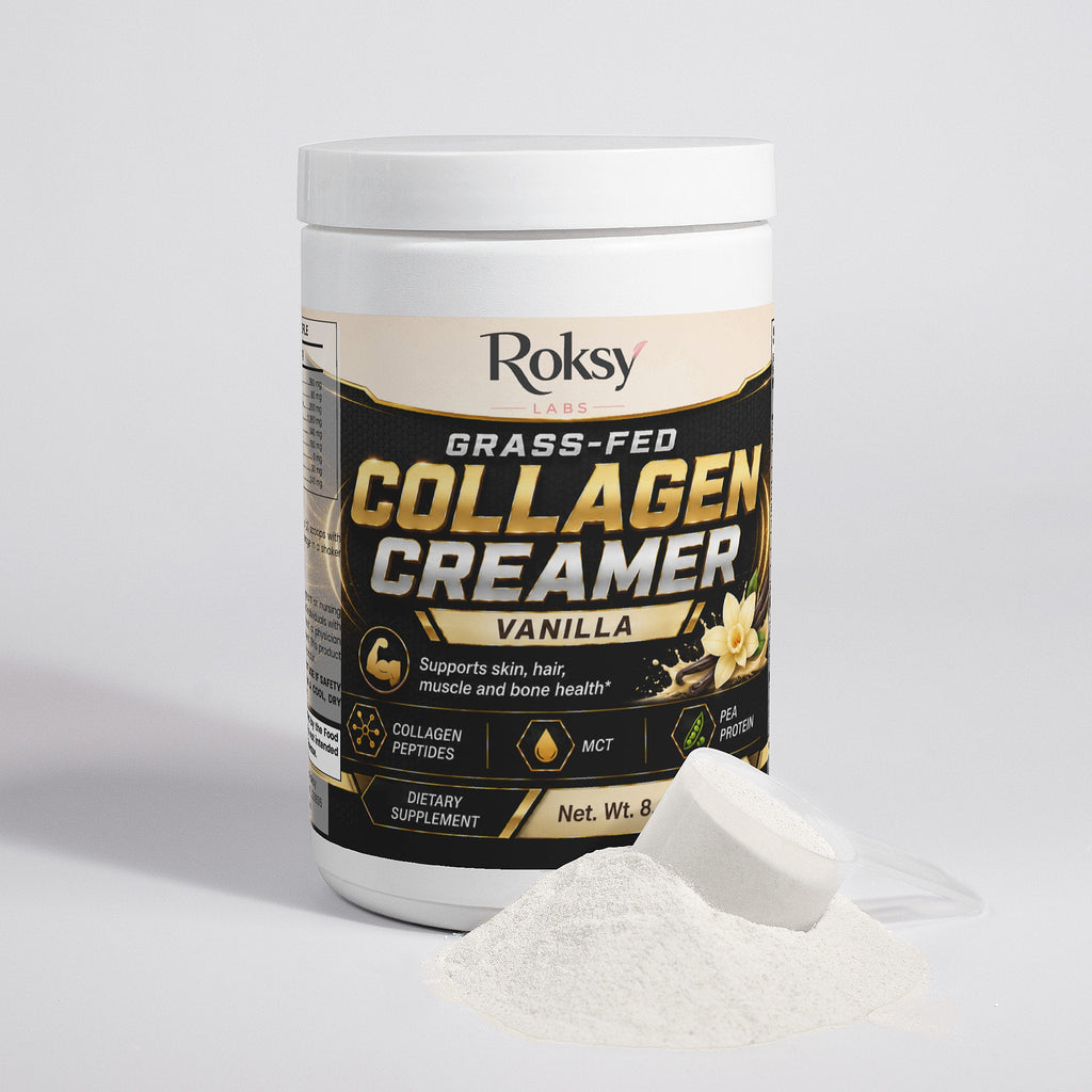 Grass-Fed Collagen Peptides Creamer Vanilla | Skin Hair Nails Joints and Bone | Collagen Types 1 and 3 | 240g