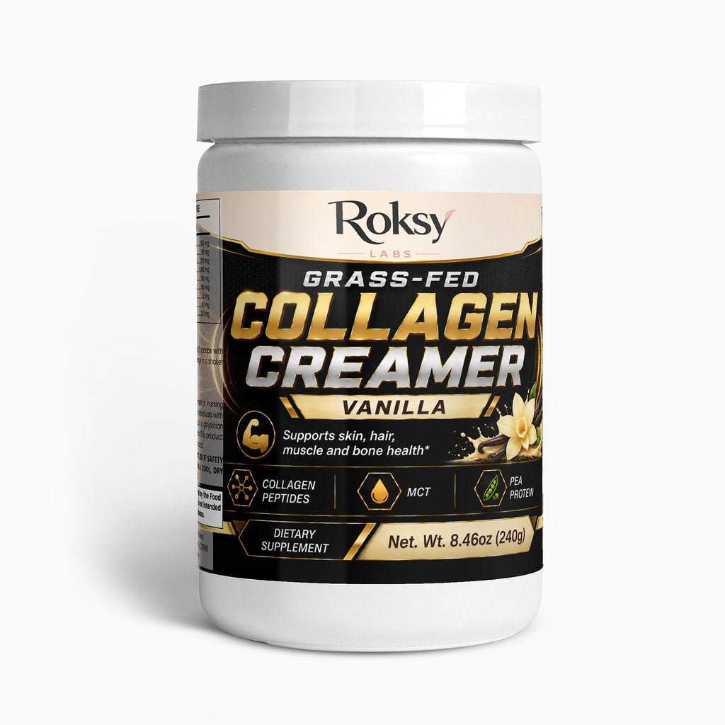 Grass-Fed Collagen Peptides Creamer Vanilla | Skin Hair Nails Joints and Bone | Collagen Types 1 and 3 | 240g