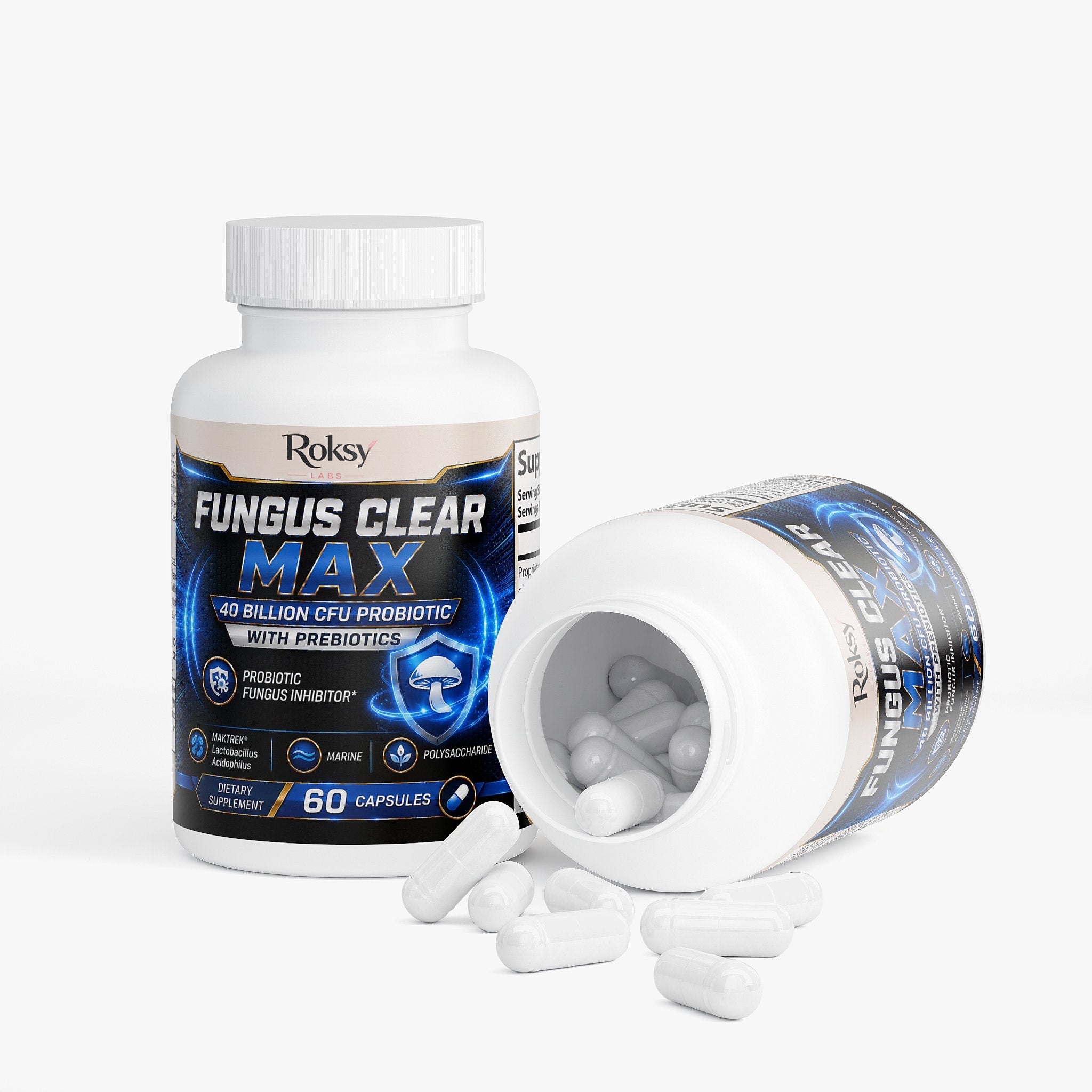 Fungus Clear Max 40 Billion CFU Probiotic Pills 2 PACK