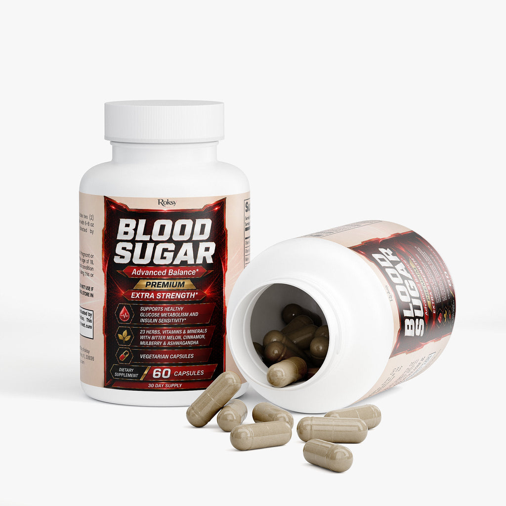 ROKSY Blood Sugar Capsules, 60 ct - Glucose Tablets for Low Blood Sugar