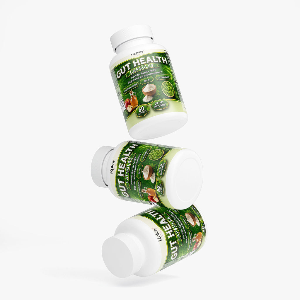 Gut Health and Probiotics Capsules for Digestion 120 ct total