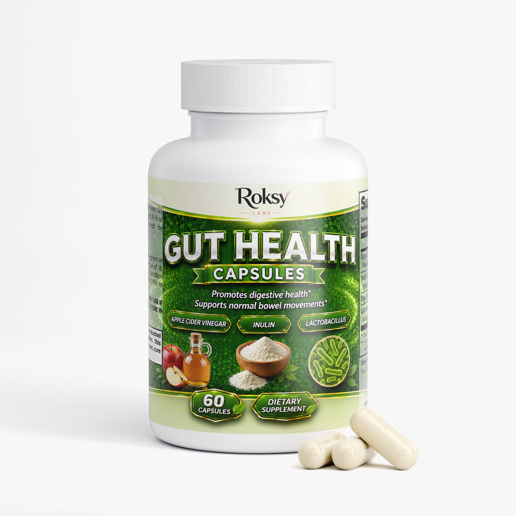 Gut Health and Probiotics Capsules for Digestion 120 ct total