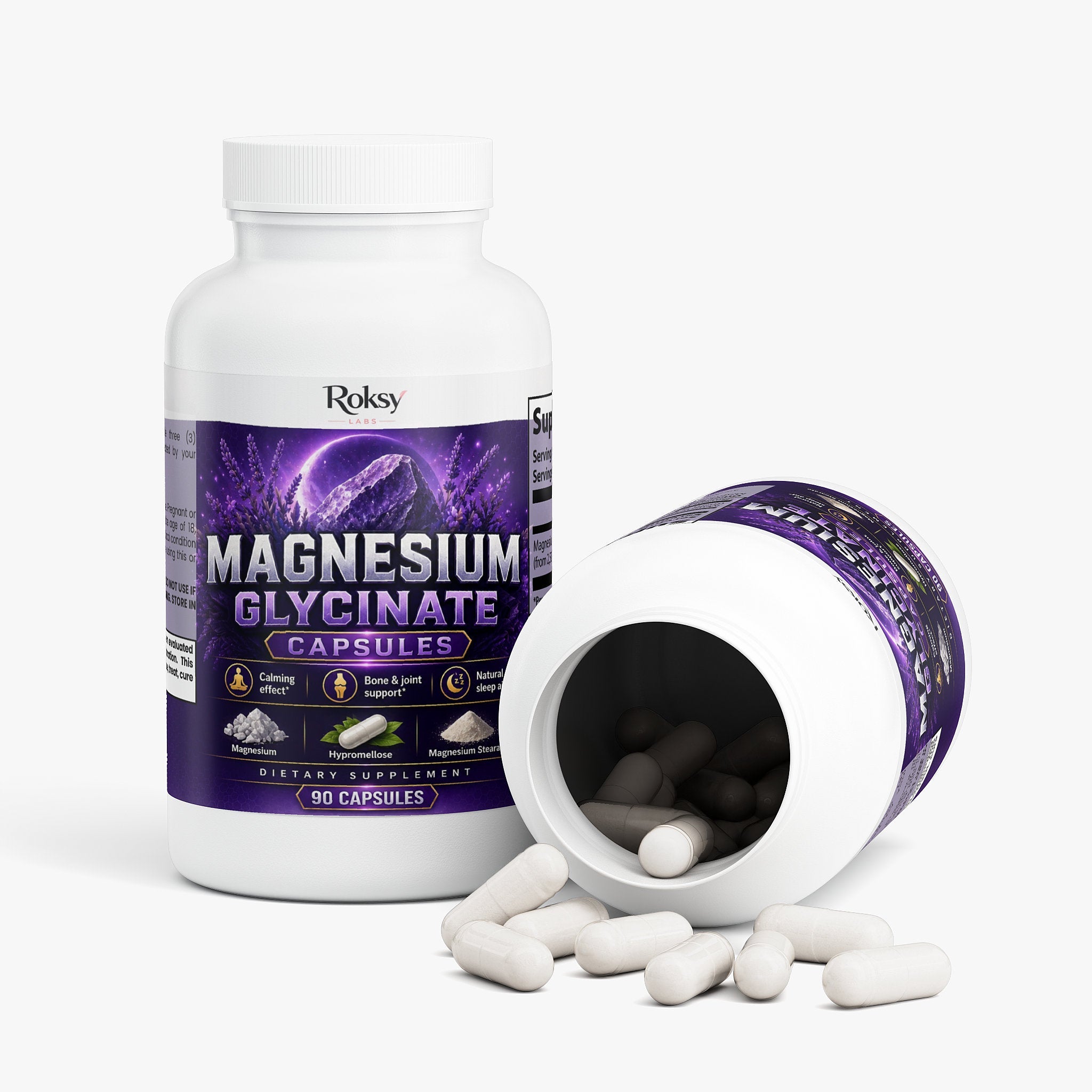 Magnesium as Glycinate Capsules for Wellness 90 Caps