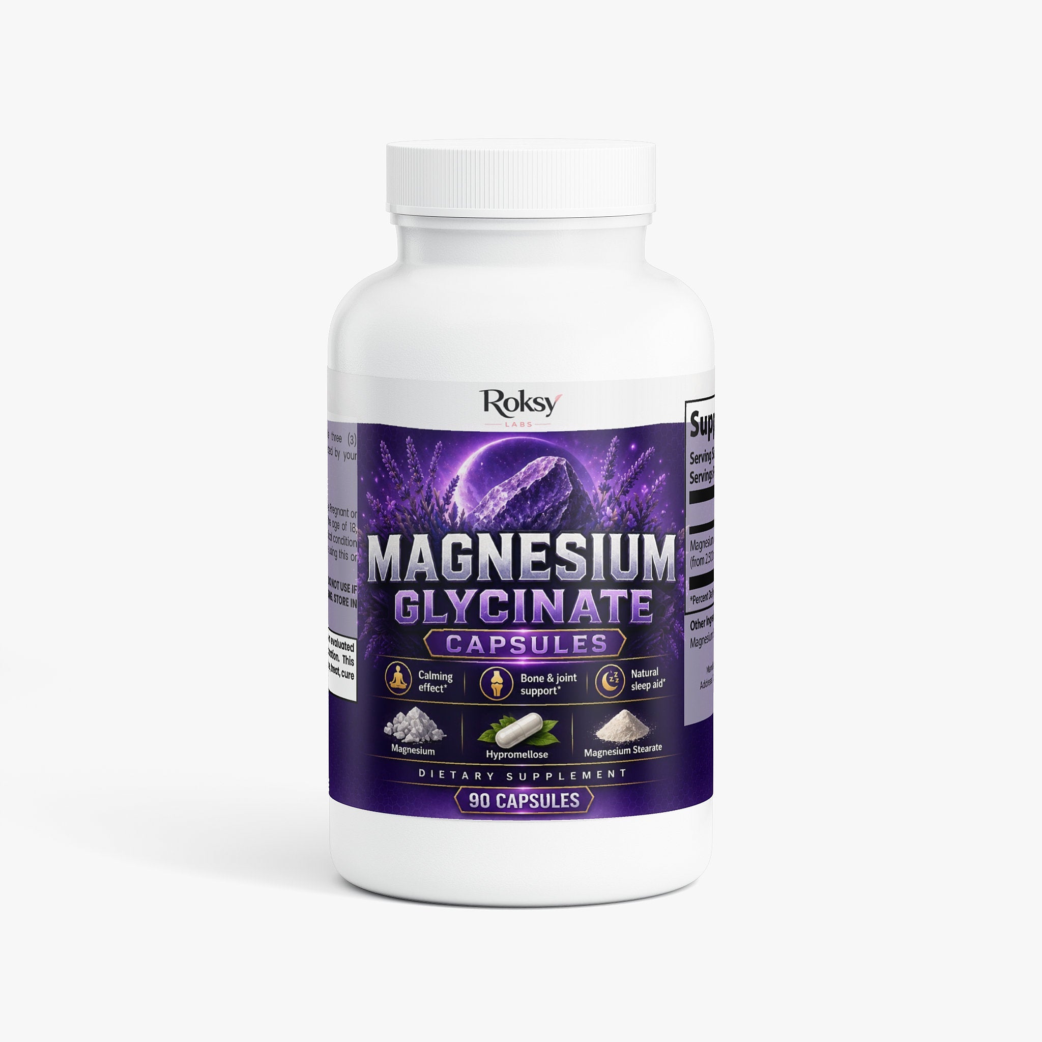 Magnesium as Glycinate Capsules for Wellness 90 Caps