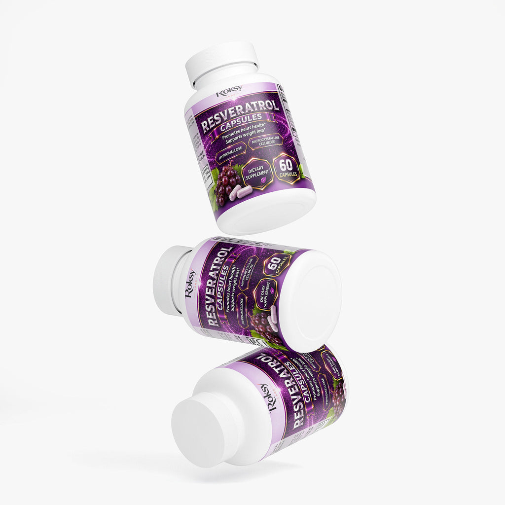 Resveratrol 600mg Capsules | Heart Health & Weight Management | 60ct