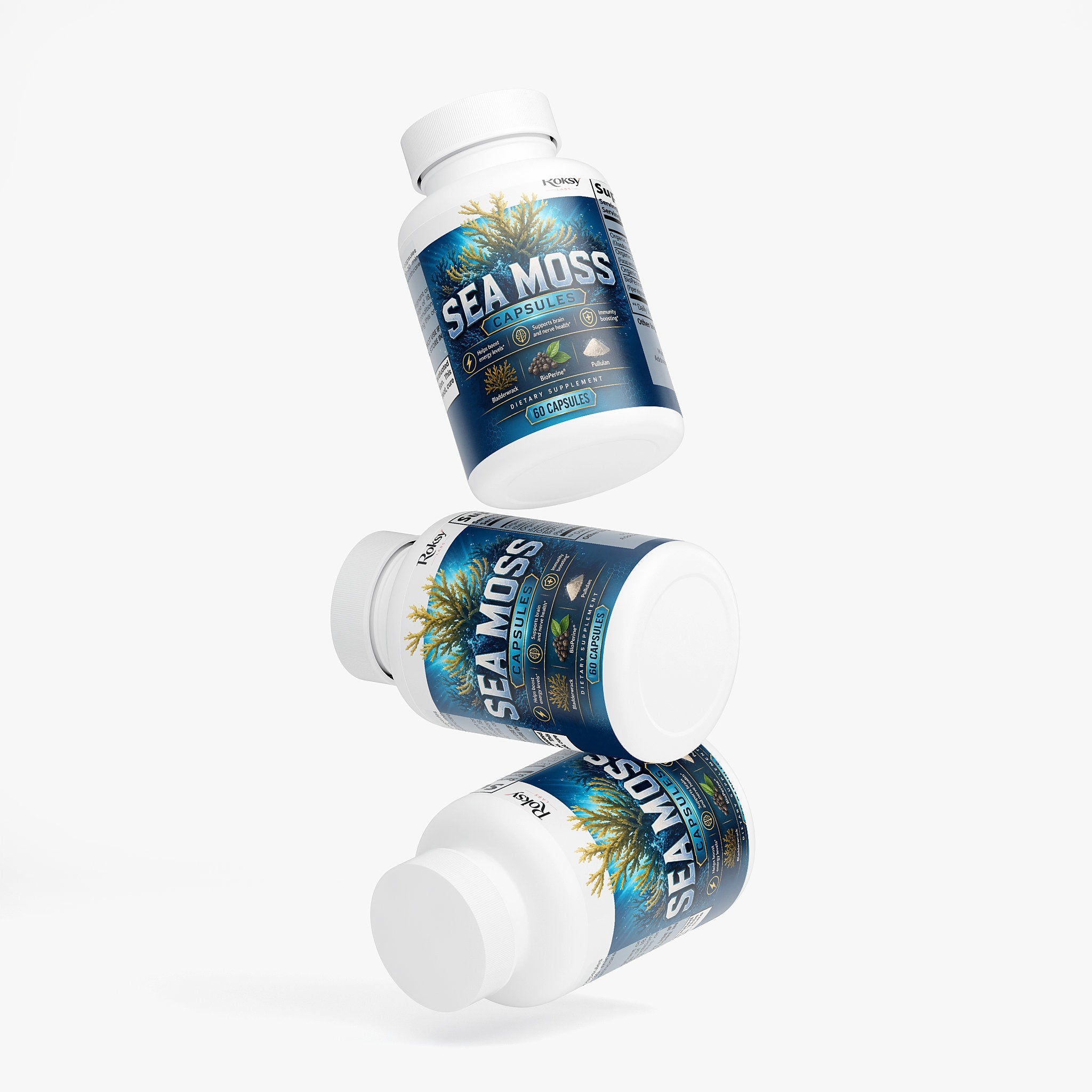Sea Moss Capsules - 60 Count Wellness Supplement