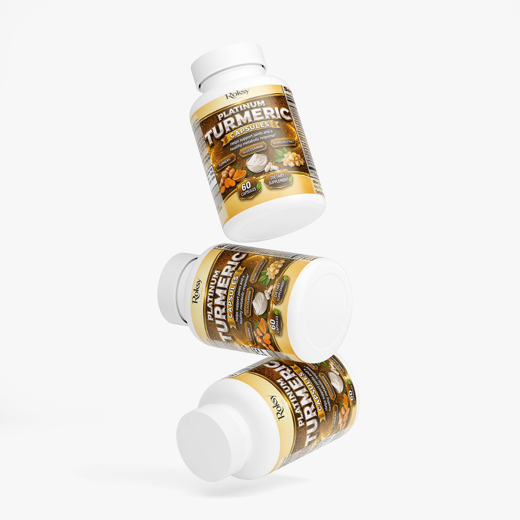Platinum Turmeric Capsules for Joint Support 60 ct