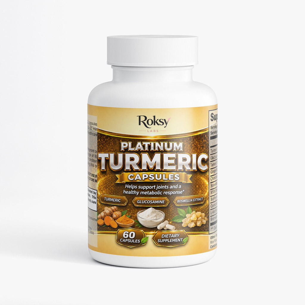 Platinum Turmeric Capsules for Joint Support 60 ct