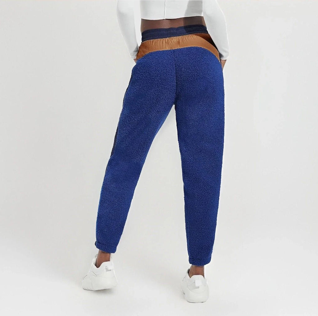 UGG Womens Kieren UGGfluff / Nylon Pant Fleece/Nylon Pants in Night Sky/Hardwood, Size