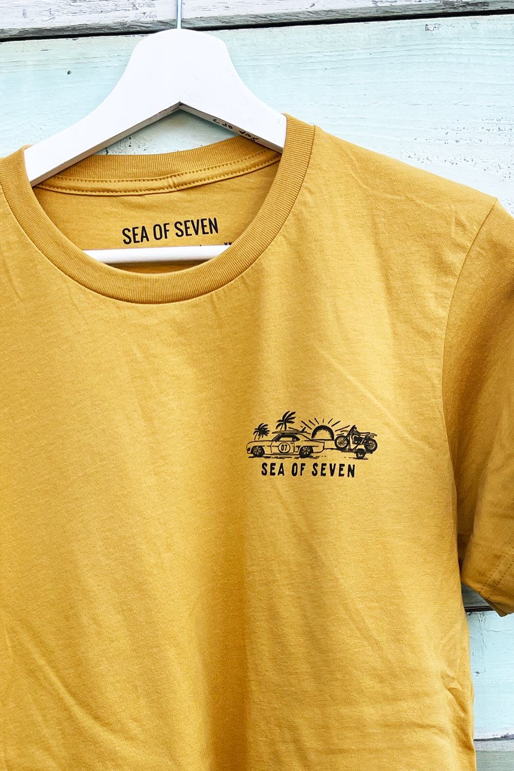 Today We Ride Mens Tee - Mustard Yellow