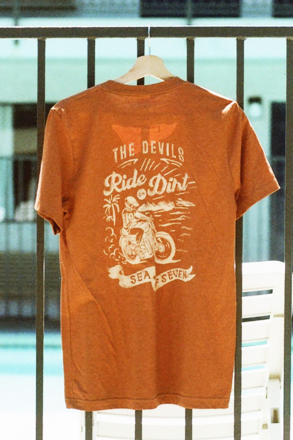 Devil's Ride On Dirt Mens Tee
