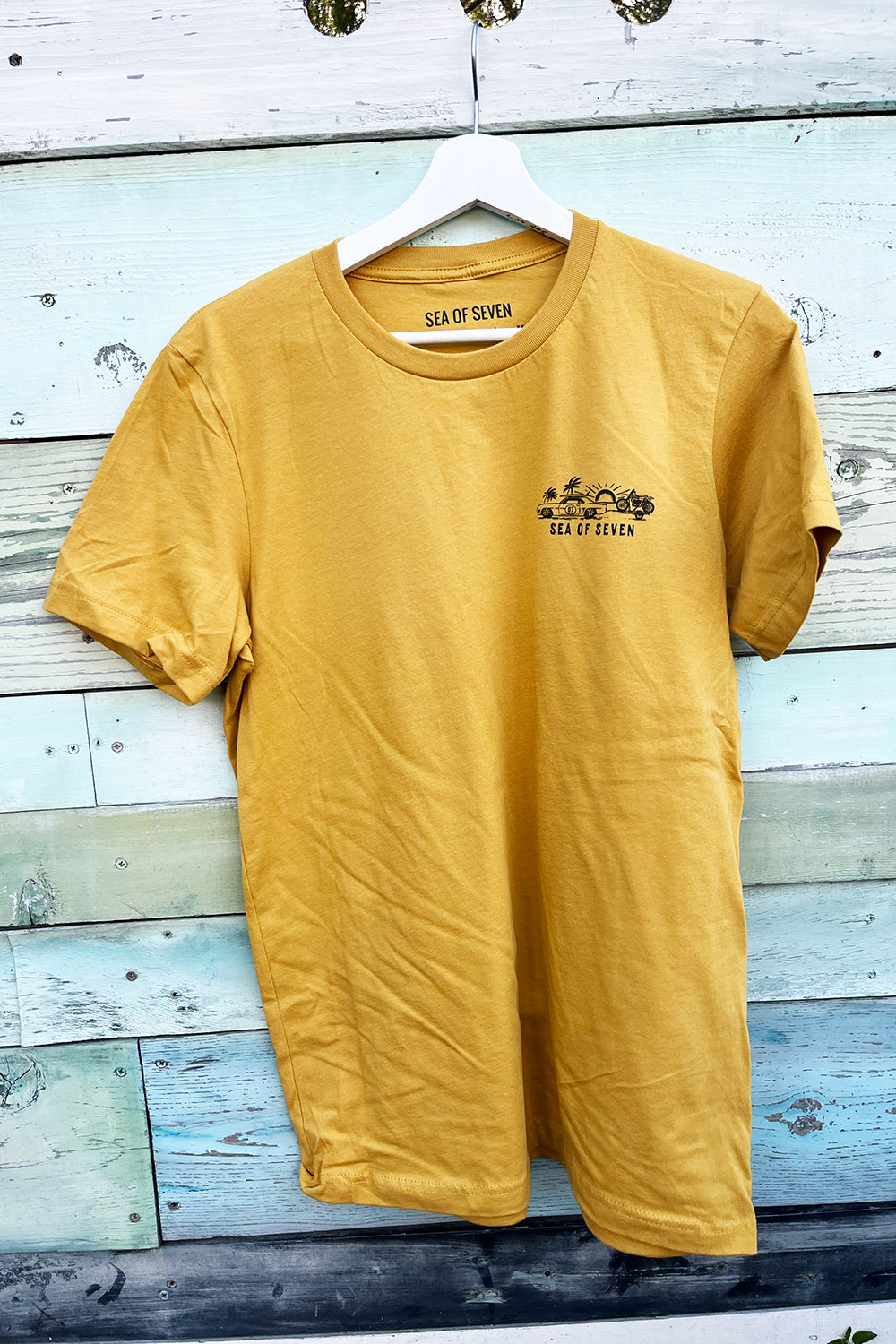 Today We Ride Mens Tee - Mustard Yellow