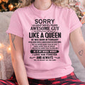 February - Sorry I am already taken by a freaking awesome guy - Gift for Wife From Husband - NGHL02 (SKU08-25-02)