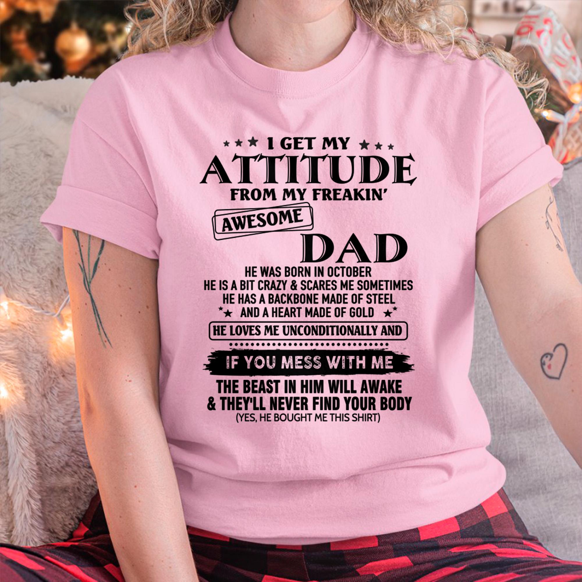 October - Gift For Son and Daughter From Dad - NGHL10 - (SKU-TDADC-10)